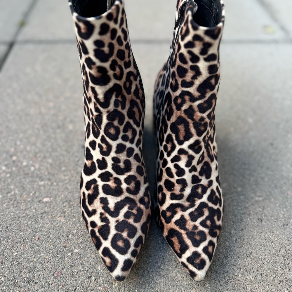 Steve Madden Leopard Print Ankle Booties